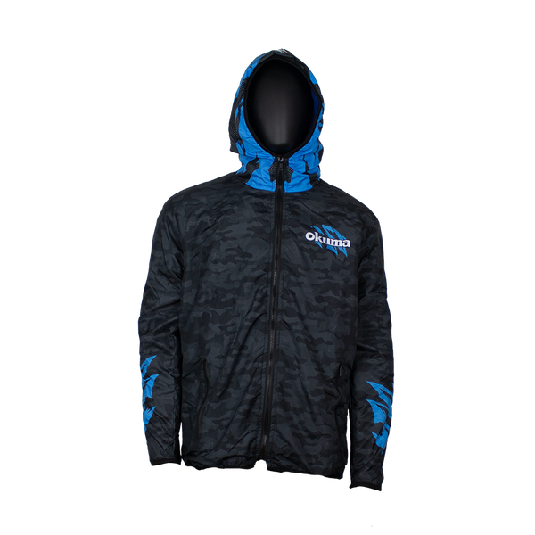 Black Camo Fleece Fishing Jacket