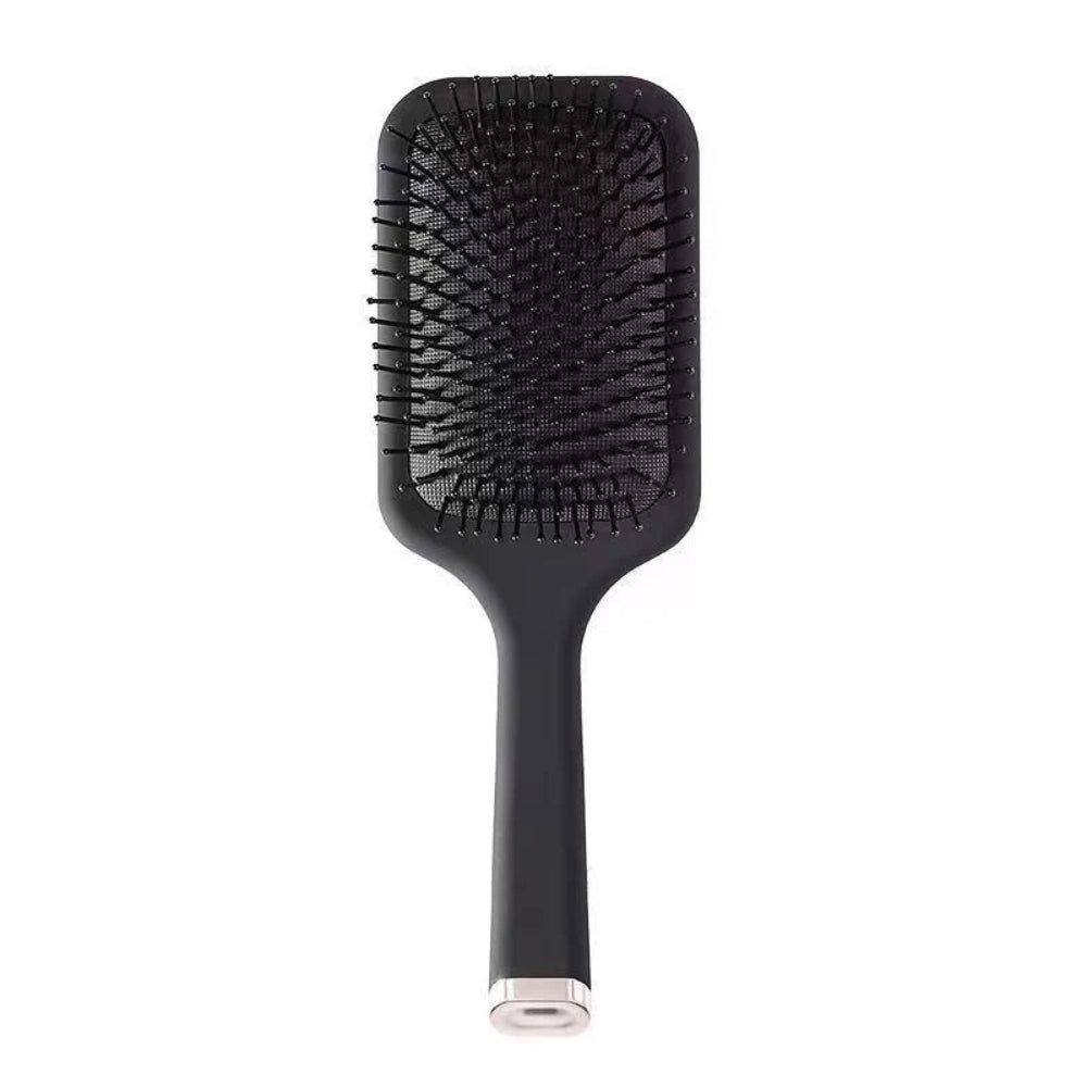 Air Cushion Detangling Hair Brush with Ball Tip Bristles - Black