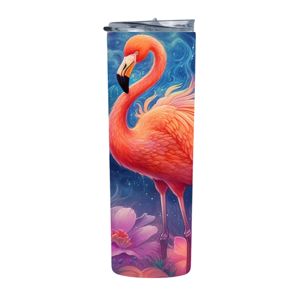 Starry Flamingo 38 20 Oz Straight Skinny Tumbler 204