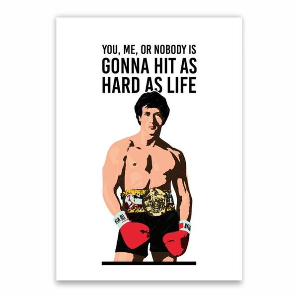 Rocky Quote Poster - A1