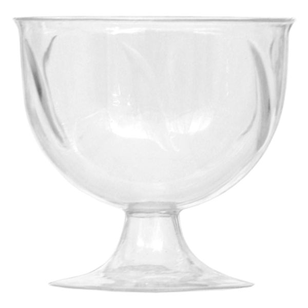 Regent Disposable Plastic Stemmed Dessert Cups 2 Pack 10 Pieces