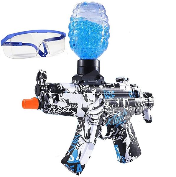 Rechargeable Electric Gel Ball Blaster, Protective Eyewear &amp; 8000 Gel Balls