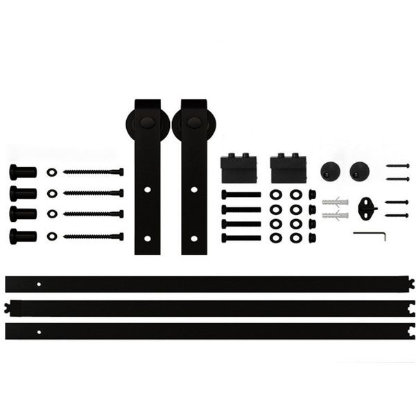 GoodMama 1.5/2m Sliding Barn Door Hardware Kit Track System Single Door