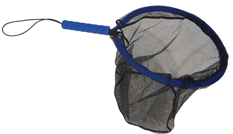 Predator High Floating Fishing Landing Net with Soft Rubber Mesh &amp; Lanyard