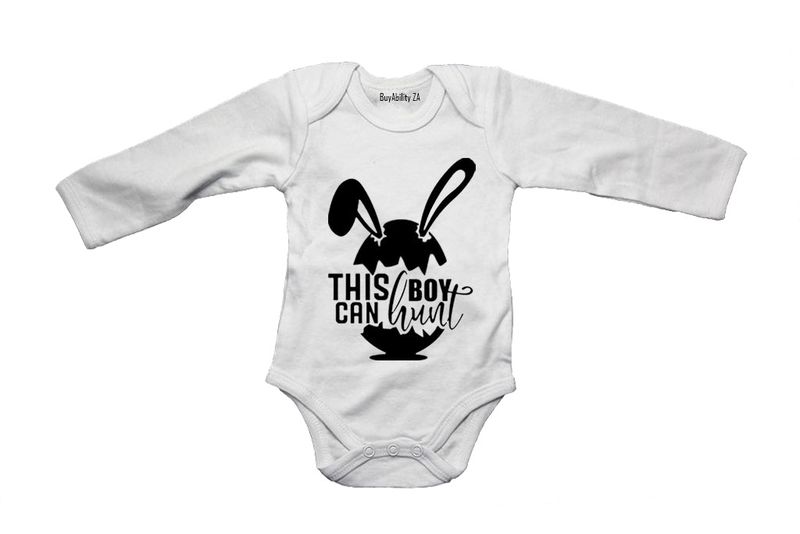 This Boy Can Hunt - Easter - Long Sleeve - Baby Grow