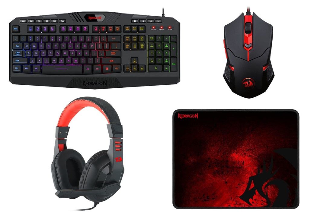 Redragon 4in1 Gaming Headset, Mouse, Mouse Pad, Keyboard Combo | Shop ...