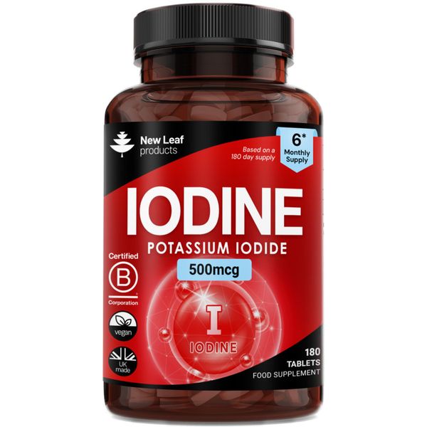 Iodine Thyroid Support Tablets 6 Month Supply- Cognitive &amp; Nervous System