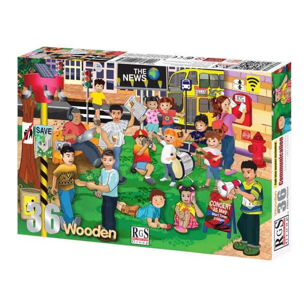 RGS Group Communication 36 Piece Wooden Puzzle