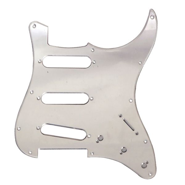 Mirror Guitar Pickguard 11 Holes St Sss Guitar Scratch Plate B