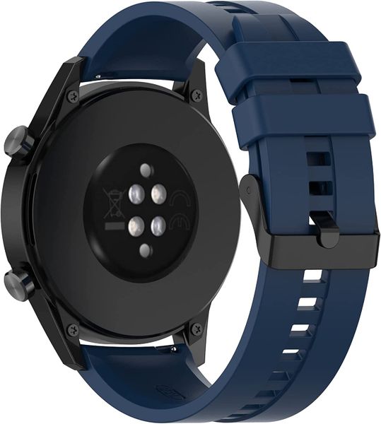 Silicone Strap Compatible with Huawei GT 22mm Official type -Navy