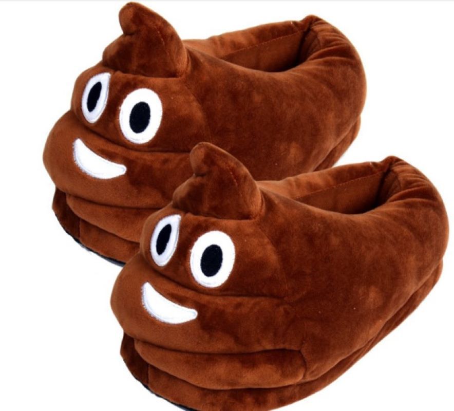 Soxy Lady - Poo Emoji Slippers (Uk4-Uk8) One Size | Shop Today. Get it ...