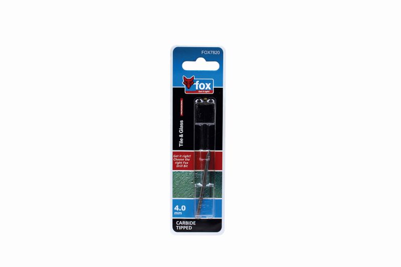 FOX Glass &amp; Tile Drill Bit 4.0mm