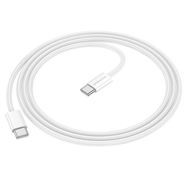 Borofone Cable BX103 Original - Type C to Type C - 60W 3A 1 metre white