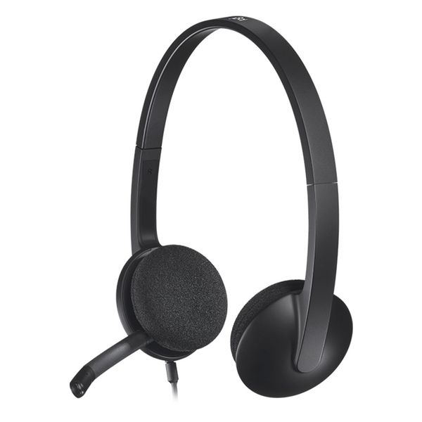 H340 Wired Headset with Headband - Black