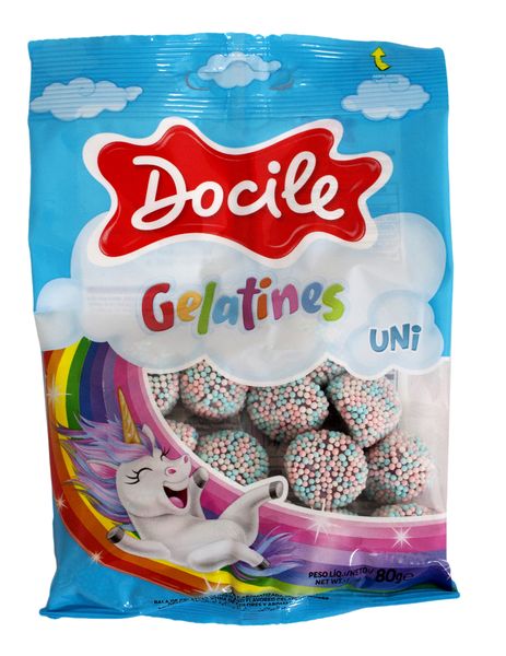 Docile Unicorn Berries 12 X 80g - Strawberry