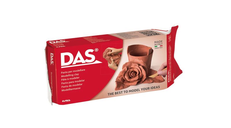 DAS Air Hardening Modelling Clay 500g - Terracotta