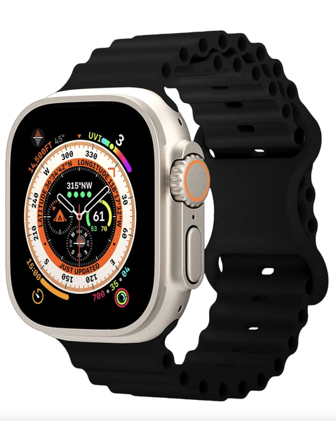 Apple Watch Straps for Apple Watch Band 38mm 40mm 41mm Black Soft Silicone