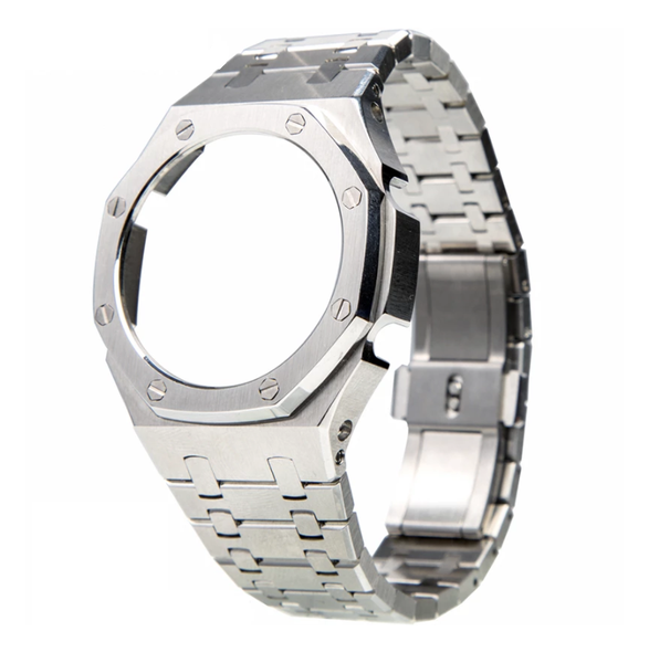 Luxury Stainless Steel Conversion Kit For Casio G-Shock GA-2100 - Silver