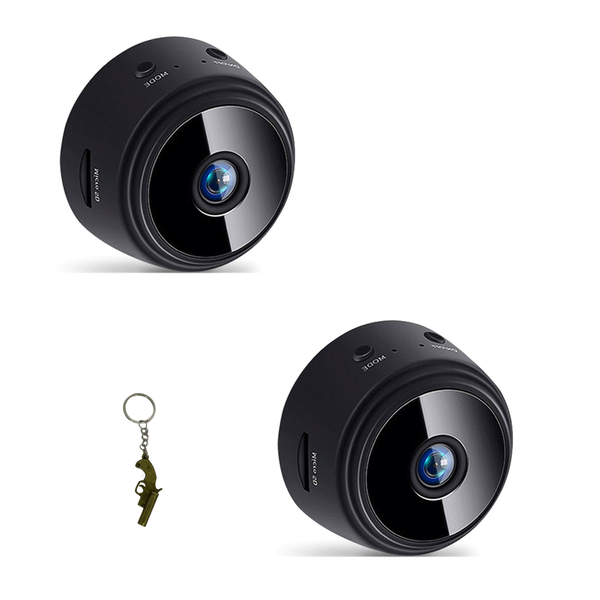 2 Pieces Magnetic Live Stream Wifi HD 1080P Mini Camera