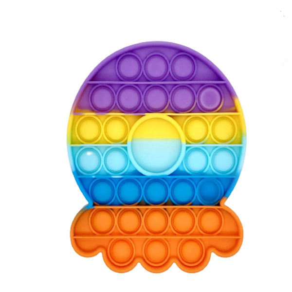 Octopus Pop It Bubble Fidget Toy - Rainbow