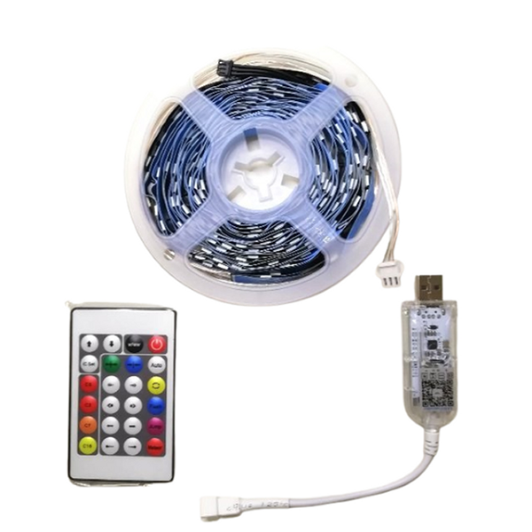 LED RGB Fireworks Strip Light with Remote RGB-LEDL
