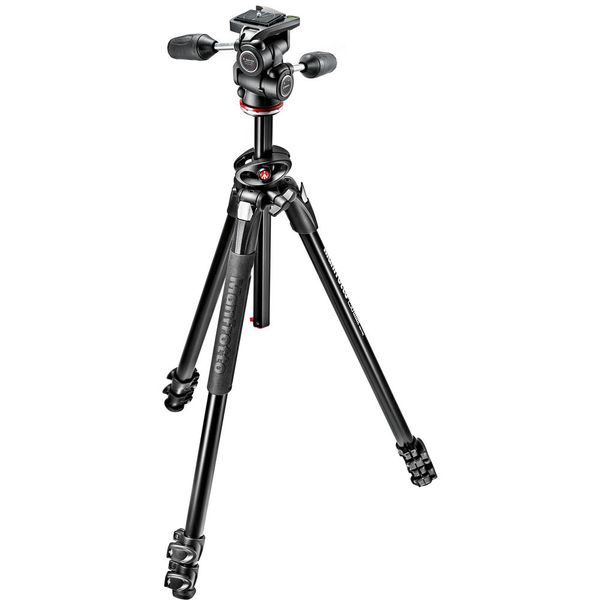 Manfrotto MK290DUA3-3W 290 Dual Aluminum 3-Section Tripod with 3-Way Head