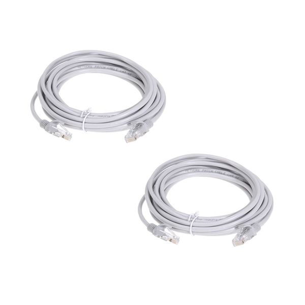 30m CAT5E Ethernet Network LAN Cable - Set of 2