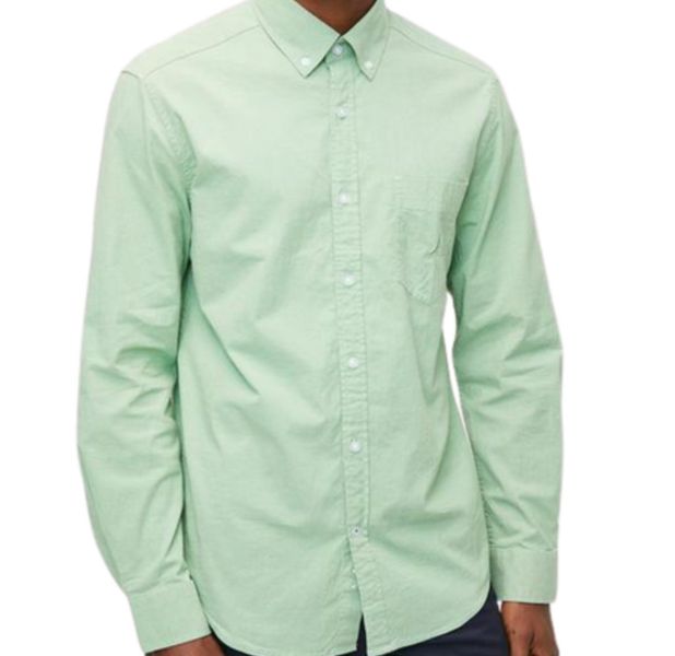 NAUTICA Men Pine Green Cotton Long Sleeve Regular Formal Shirt