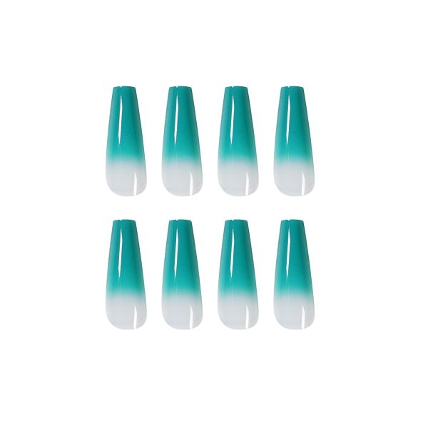 Press on nails Green Ombre