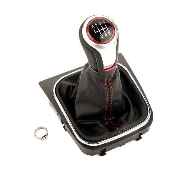 VW Golf 7 MK7 GTI GTD - 6 Speed Gear knob complete with leather boot