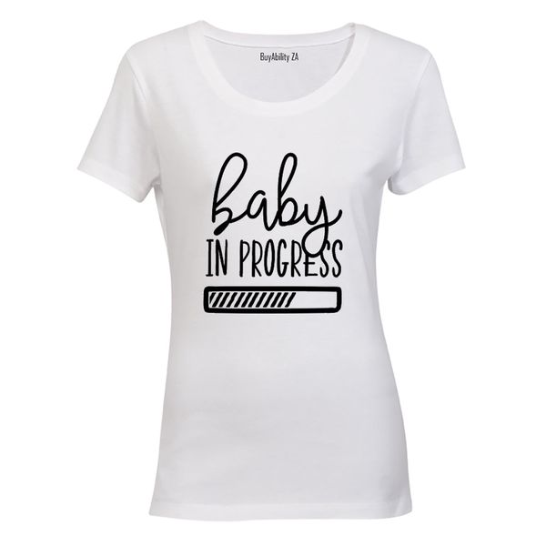 Baby in Progress.. - Ladies - T-Shirt - White