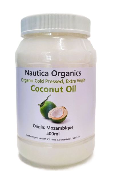 Coconut Oil - Certified Organic, Cold Pressed, Extra Virgin - 500ml