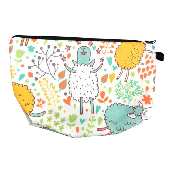 Gift Emporium Colourful Sheep Print Accessory Bag