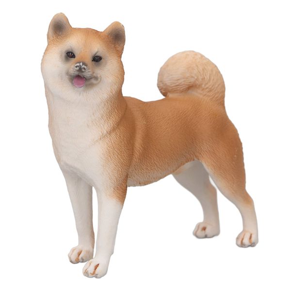 Lifelike Dog Display Model High Simulation Animal Figurine Toy Shiba Inu