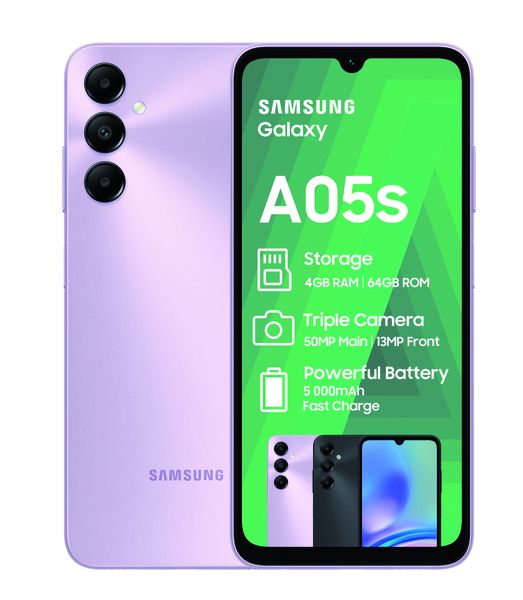 Samsung Galaxy A05s 64GB LTE Dual Sim - Light Violet