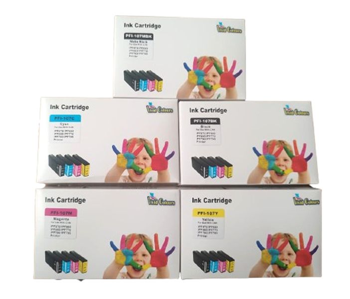 Vivid Colours Compatible with Canon PFI-107 Ink Cartridges - Multipack