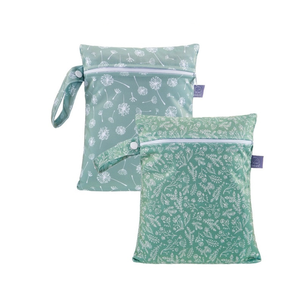 Reusable Wet Bag, small - Sage fields