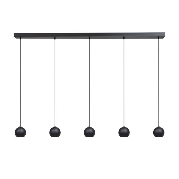 The Lighting Warehouse - Pendant Langham 5 Light Bar Black