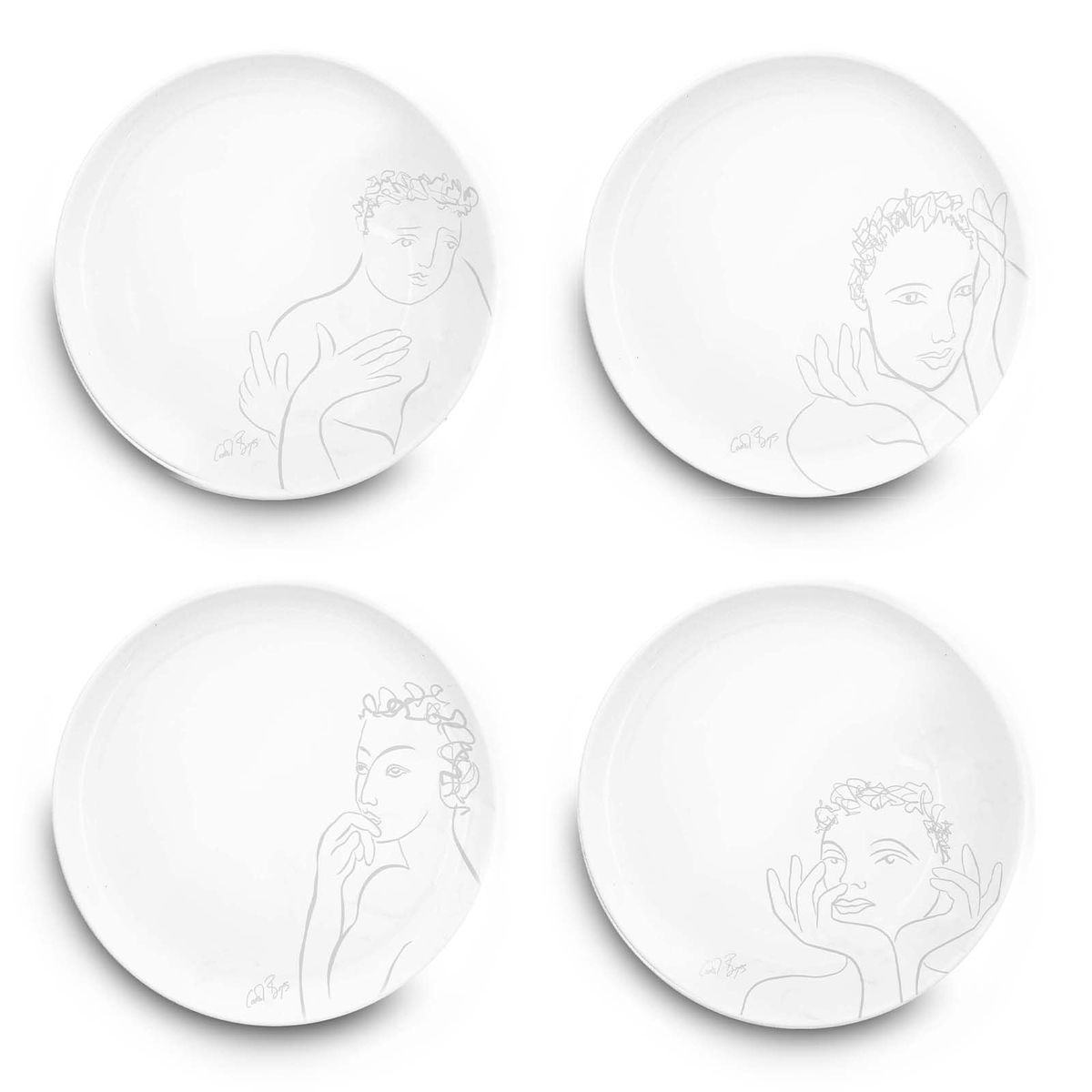 Carrol Boyes Side Plates Set of 4- Sketchbook Grey | Shop Today. Get it ...