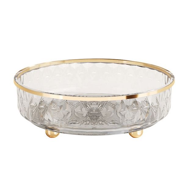360 Rotating Cosmetic Organizer Transparent Makeup Storage Tray