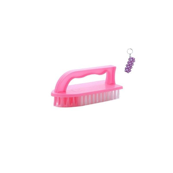 Plastic Scrub Brush And A Keyholder
