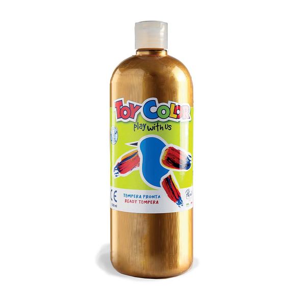Toy Color Gold Superwashable, Titanium-Free, Ready Mix Tempera Paint: 1000ml