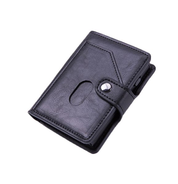 PU Leather Wallet Aluminium RFID Credit Card Holder Case