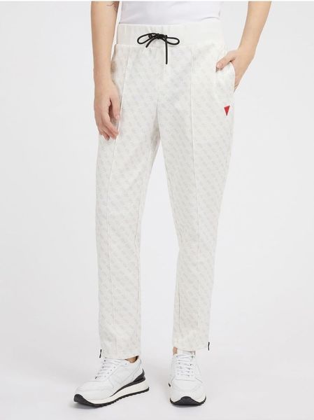 Guess Mens Korbin Pant - 4G Aop Pure White