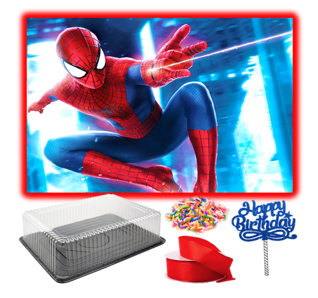 Spiderman Edible Print and Cake Decorating Kit