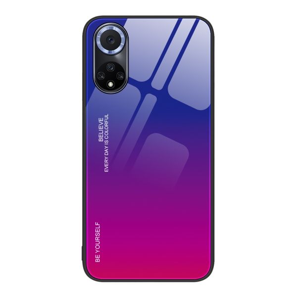 Gradient Color Glass Case Compatible with Huawei Nova 9