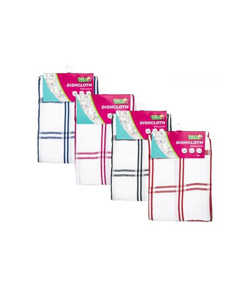Disa - Heavy Duty Cotton Dish Cloth 70gsm (45x70cm) x 4