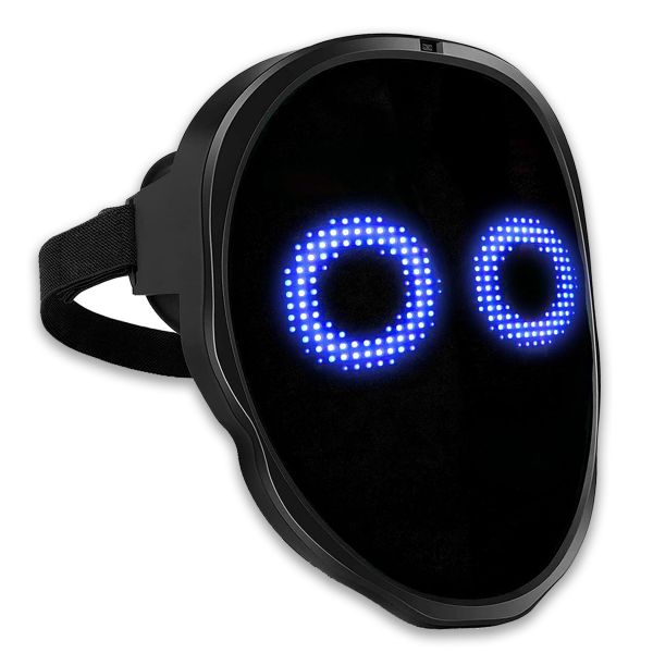 Led Mask Lighted Up Gesture Sensing Halloween Costume Cosplay Party Gift