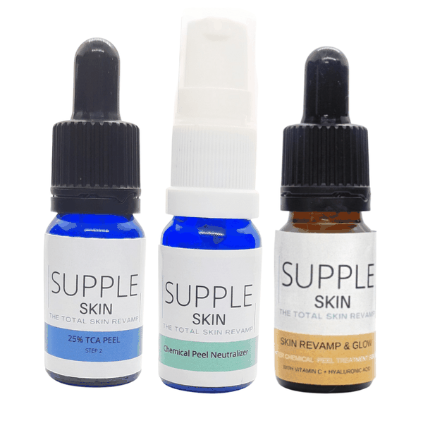25% TCA peel + Neutralizer &amp; Skin revamp and glow serum full peel kit