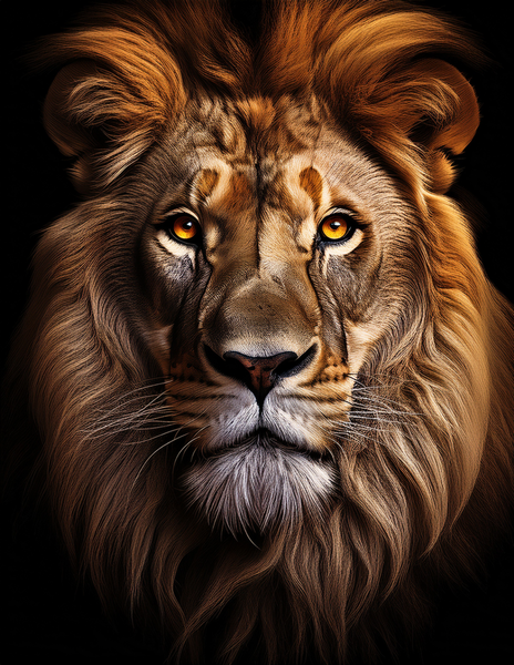 Canvas Wall Art Home Decor - Powerful Lion